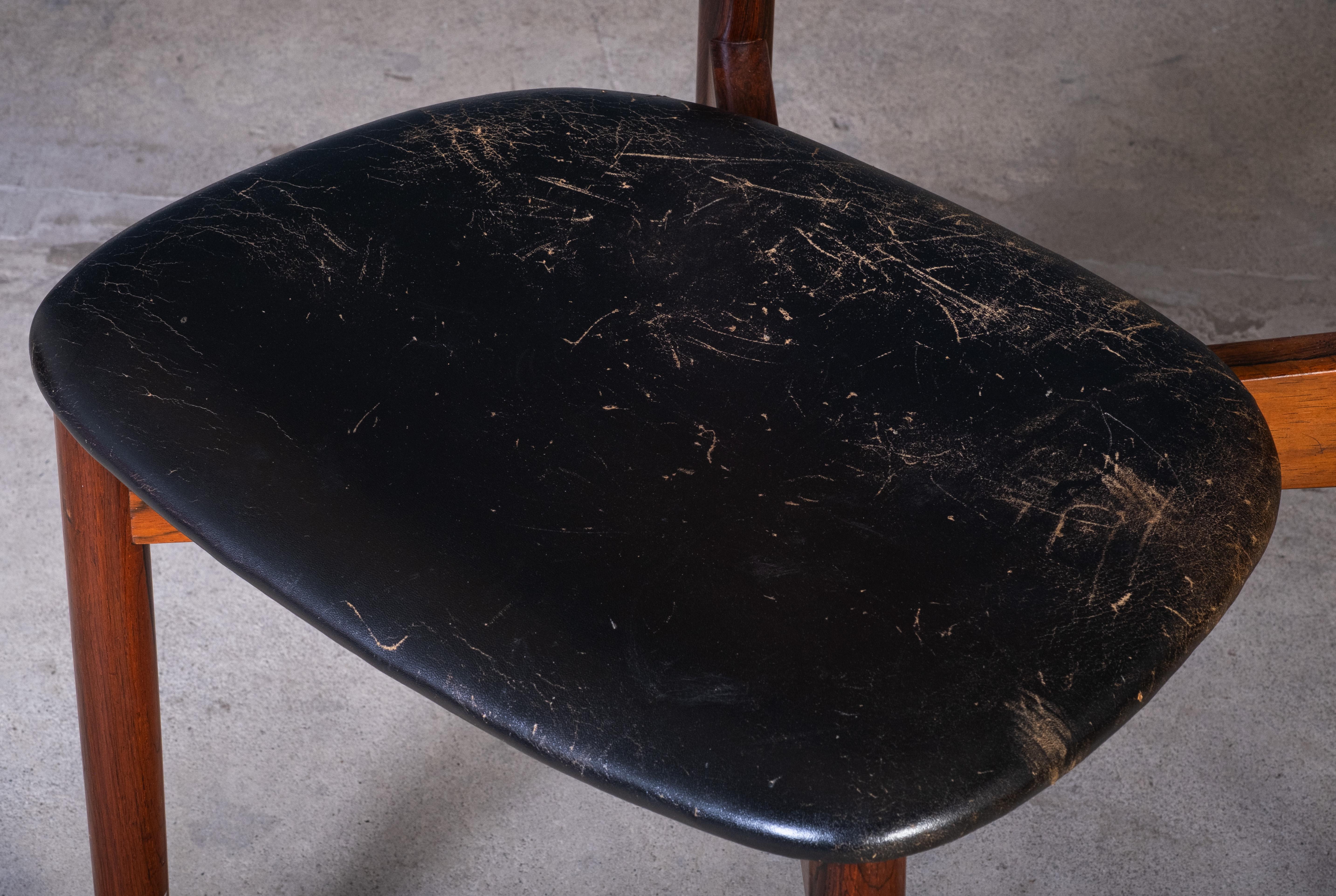 Danish Rosewood Chairs by Kurt Østervig for K.P. Furniture, 1960s, Set of 6 en vente 1