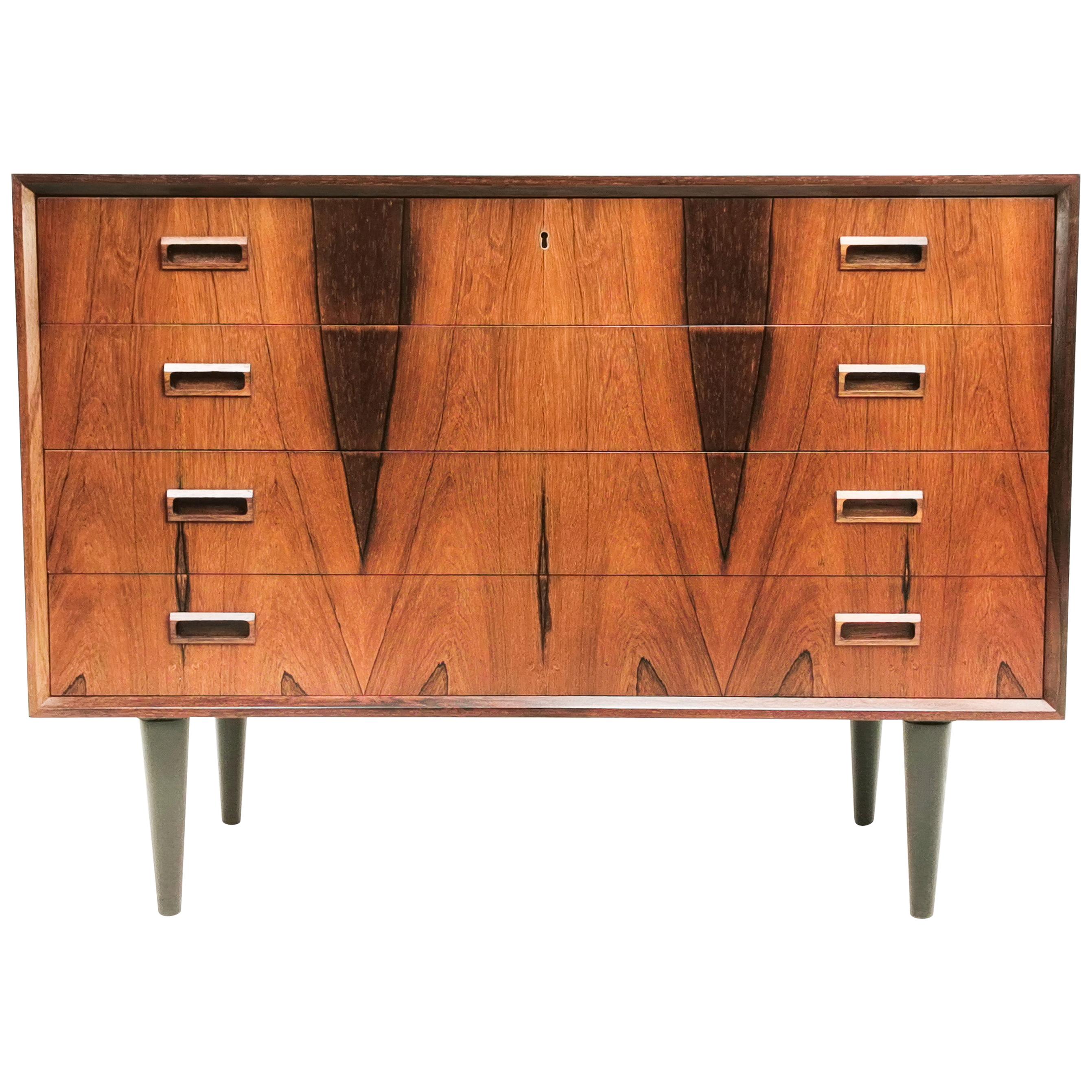 Danish Rosewood Chest of Drawers by Bornholm, Mid Century, 1960s