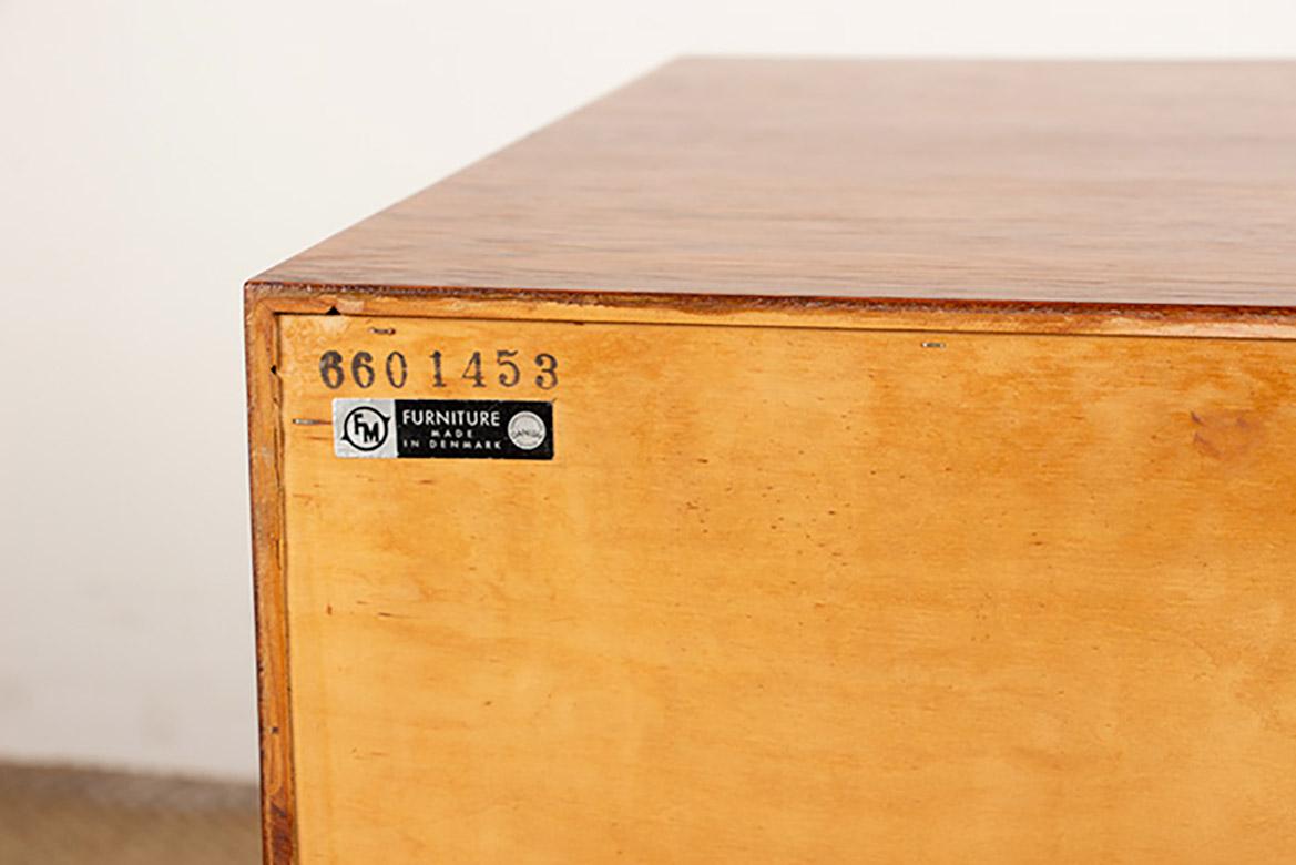 Danish Rosewood chest of drawers by Kai Kristiansen/Feldballe Møbelfabrik 1960. For Sale 8