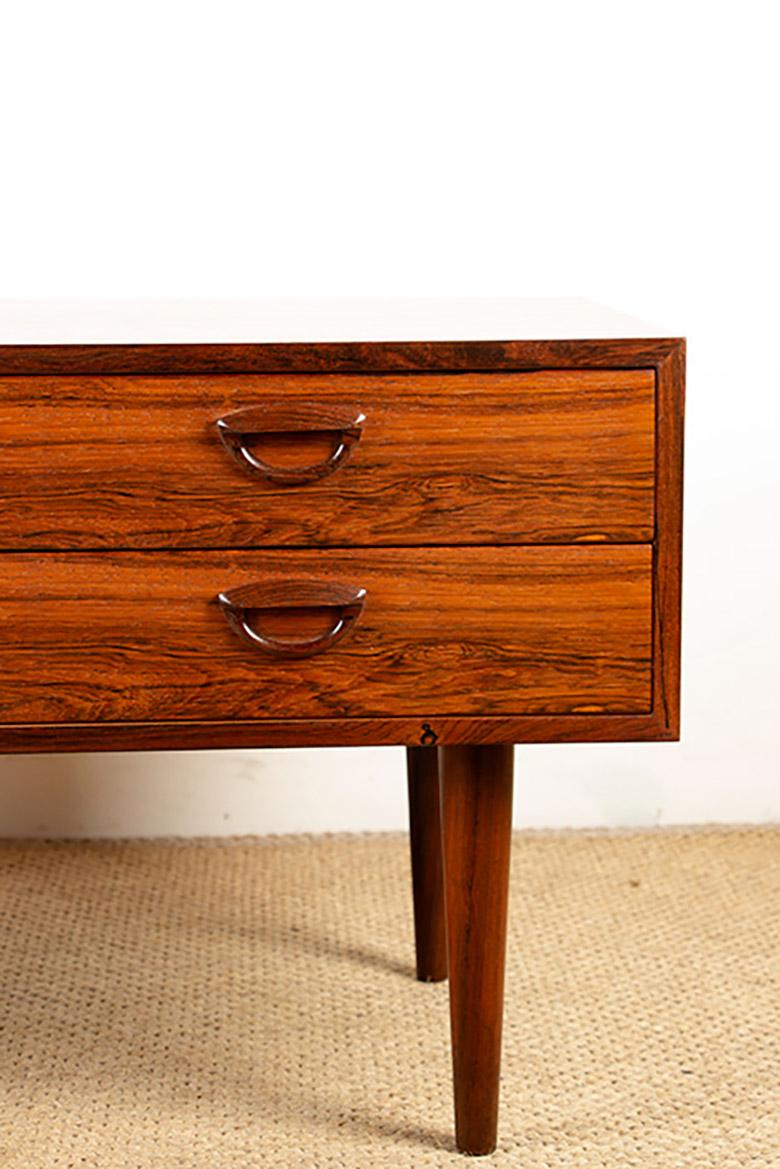 Danish Rosewood chest of drawers by Kai Kristiansen/Feldballe Møbelfabrik 1960. In Excellent Condition For Sale In JOINVILLE-LE-PONT, FR
