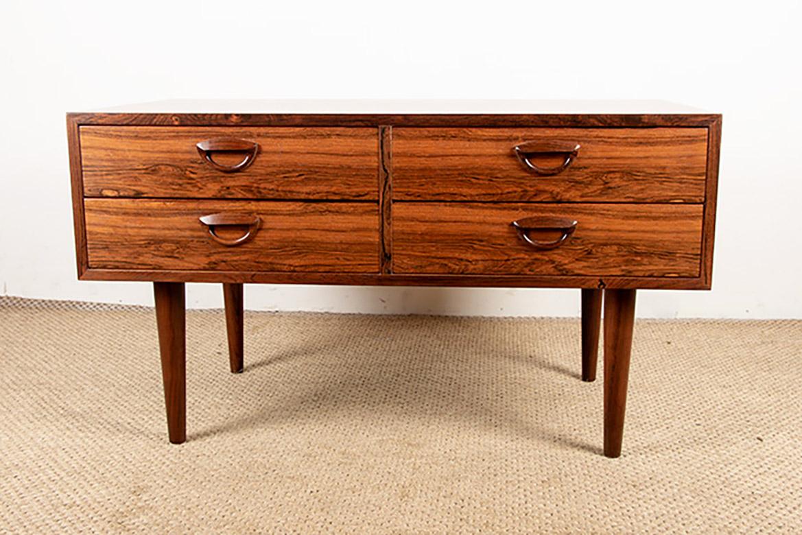 Mid-20th Century Danish Rosewood chest of drawers by Kai Kristiansen/Feldballe Møbelfabrik 1960. For Sale
