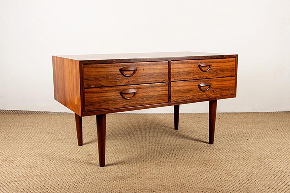 Danish Rosewood chest of drawers by Kai Kristiansen/Feldballe Møbelfabrik 1960. For Sale 1
