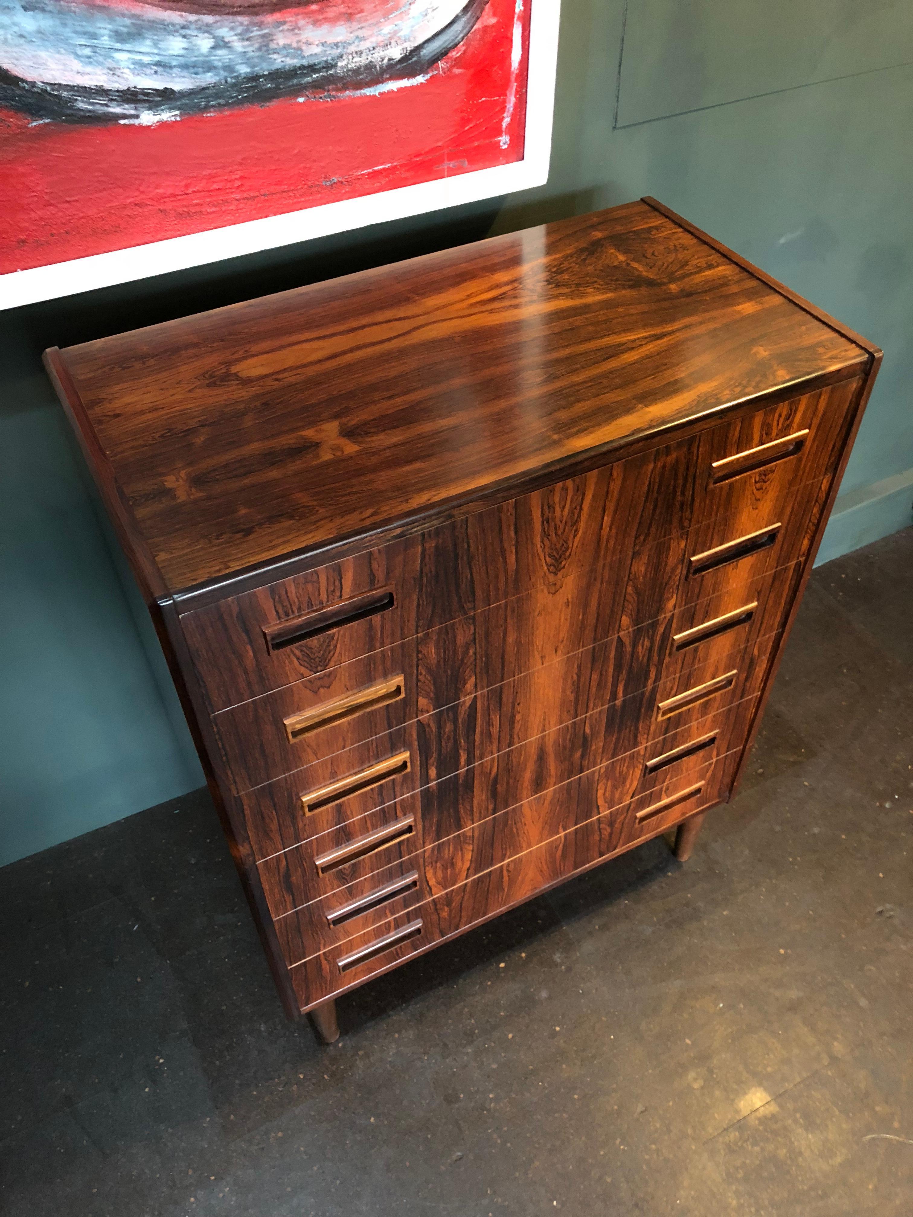 20th Century Danish Rosewood Chest of Drawers, by Westergaard