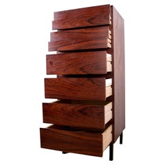 Vintage Danish Rosewood Chest of Drawers, Chiffonier Model 126 by Arne Wahl Iversen 1960