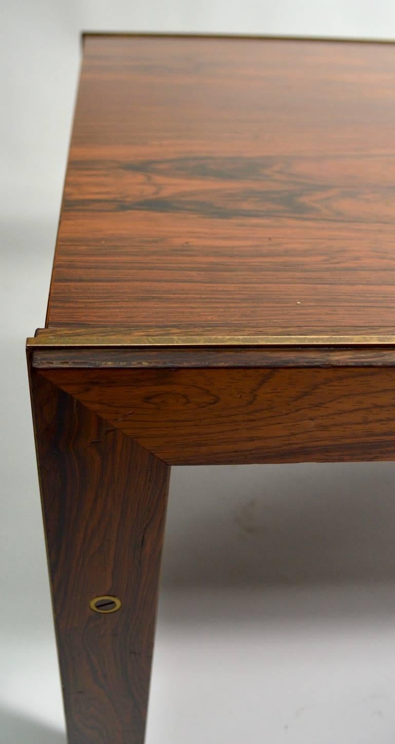 20th Century Danish Rosewood Coffee Table by CFC Silkeborg Attributed to Illum Wikkelsø For Sale