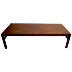 Mesa baja danesa de palisandro de CFC Silkeborg Atribuida a Illum Wikkelsø