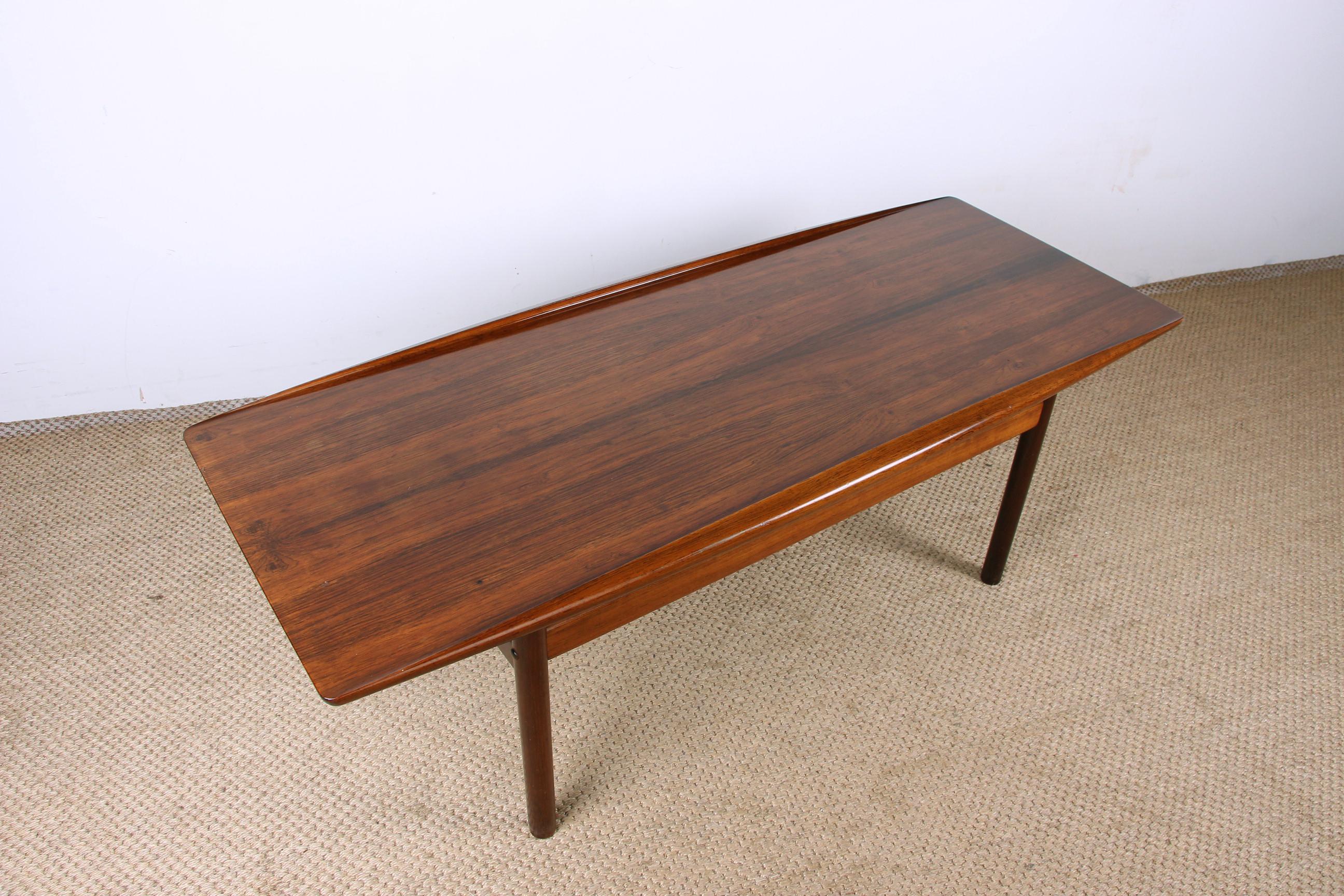 Danish Rosewood Coffee Table by Grete Jalk for Poul Jeppessen 9