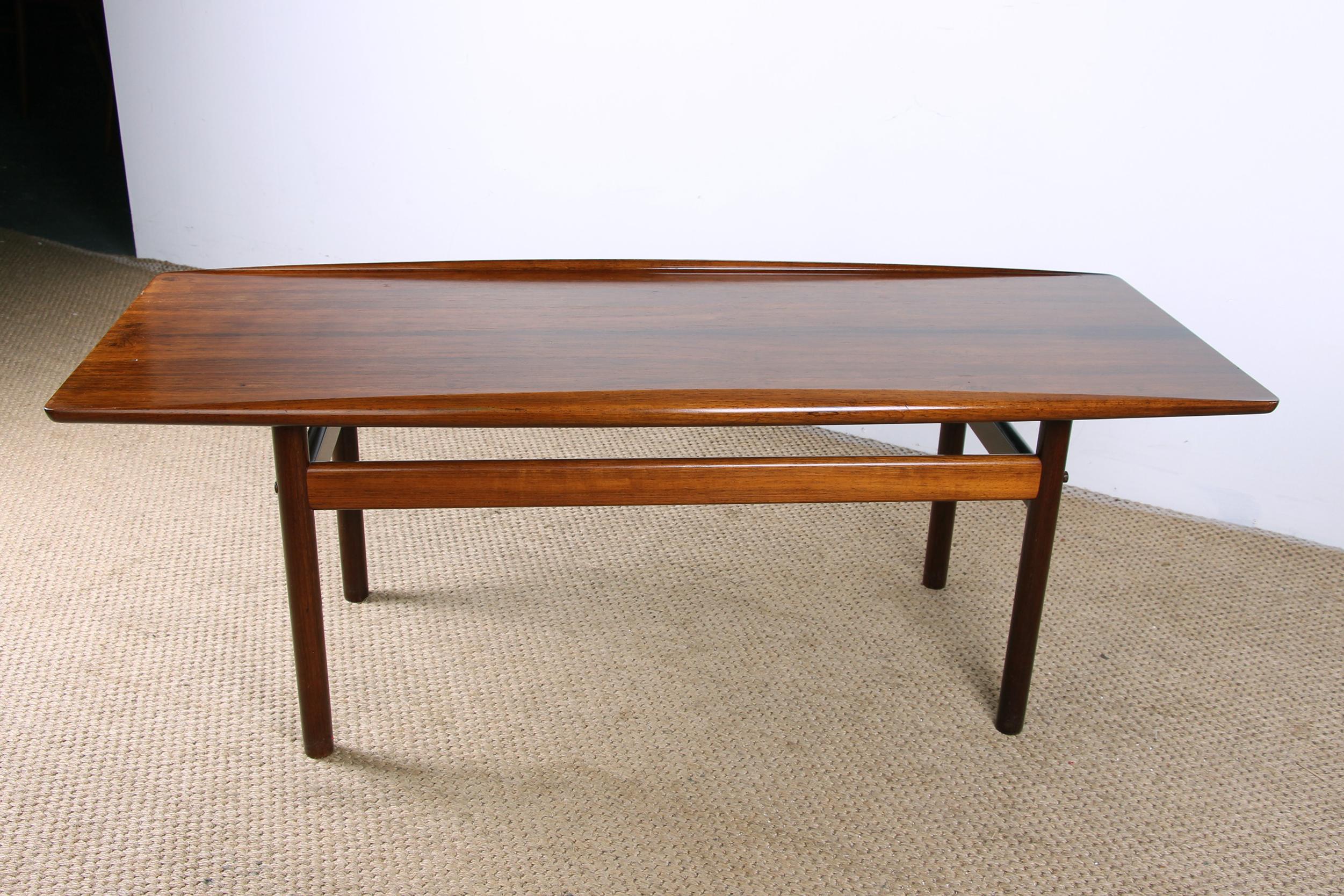 Danish Rosewood Coffee Table by Grete Jalk for Poul Jeppessen 10