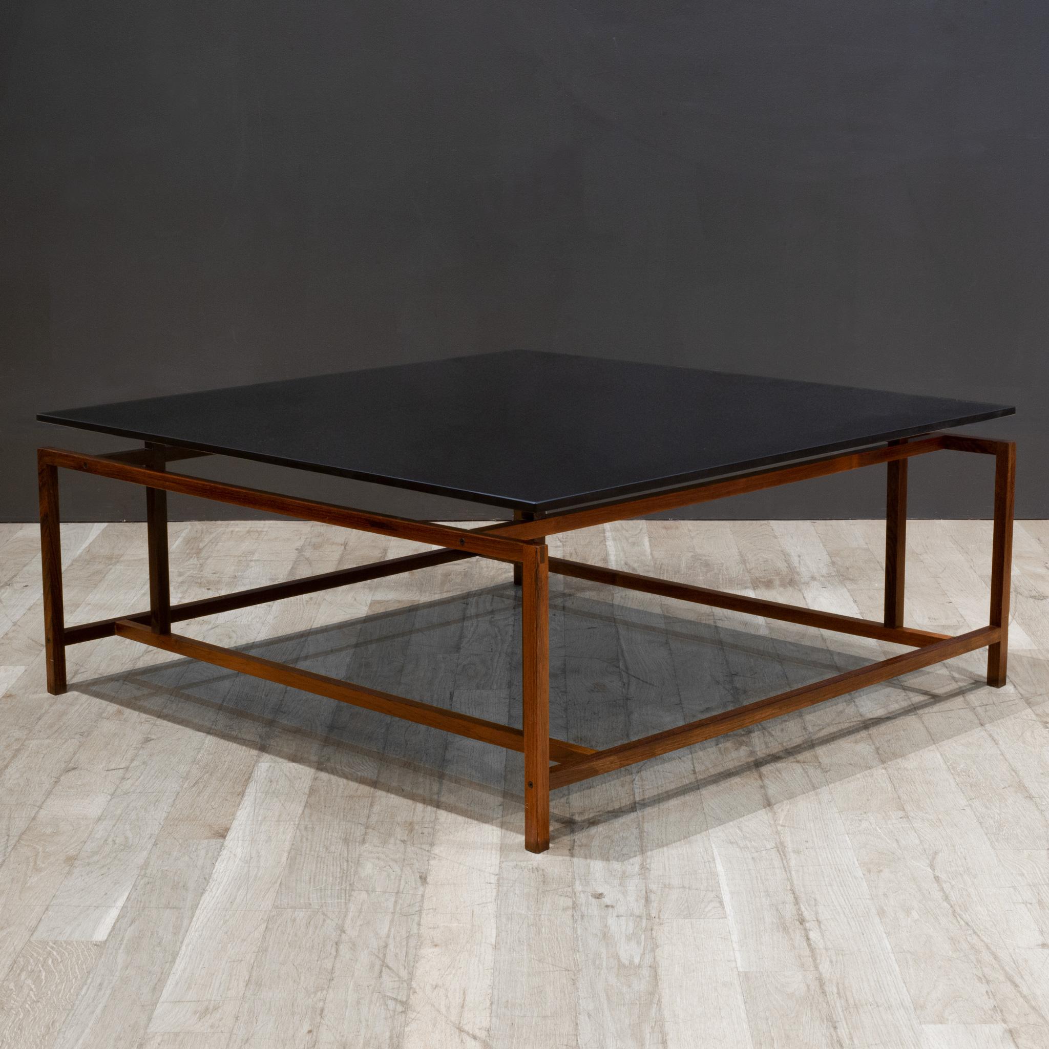 Mid-Century Modern Danish Rosewood Coffee Table by Henning Norgaard for Komfort c.1960 For Sale