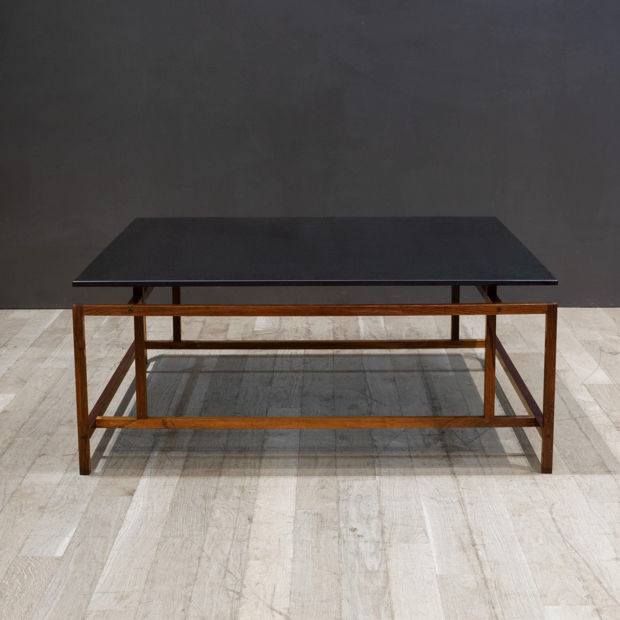 Danish Rosewood Coffee Table by Henning Norgaard for Komfort c.1960 In Good Condition For Sale In San Francisco, CA