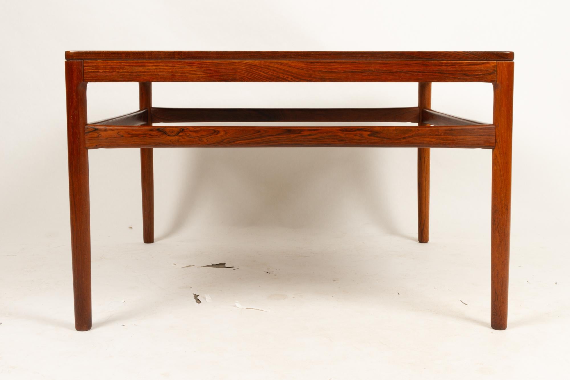 Danish Rosewood Coffee Table by Kurt Østervig, 1960s In Good Condition In Asaa, DK