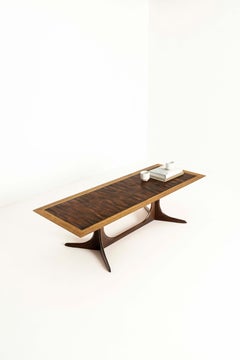 Danish Rosewood Coffee Table with Copper Top, the 1960s