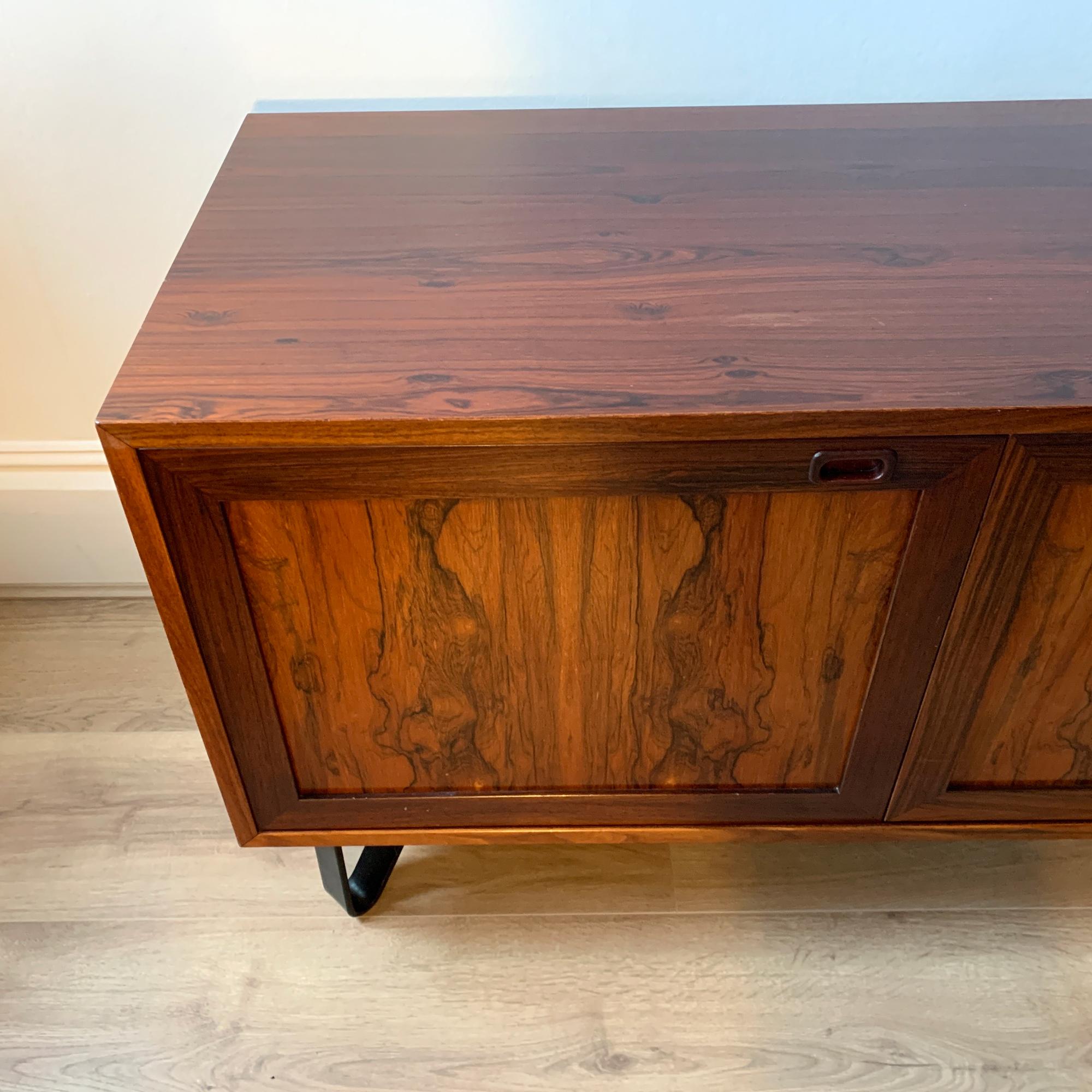 Mid-Century Modern Danish Rosewood Compact Sideboard by Sejling Skabe