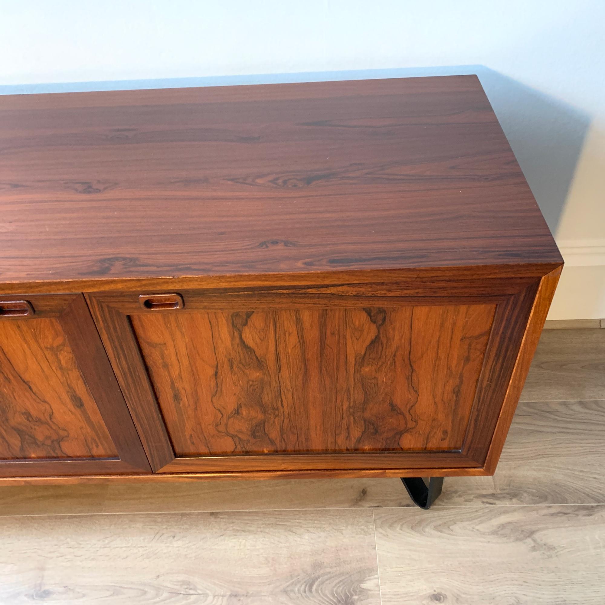 Danish Rosewood Compact Sideboard by Sejling Skabe In Good Condition In London, GB