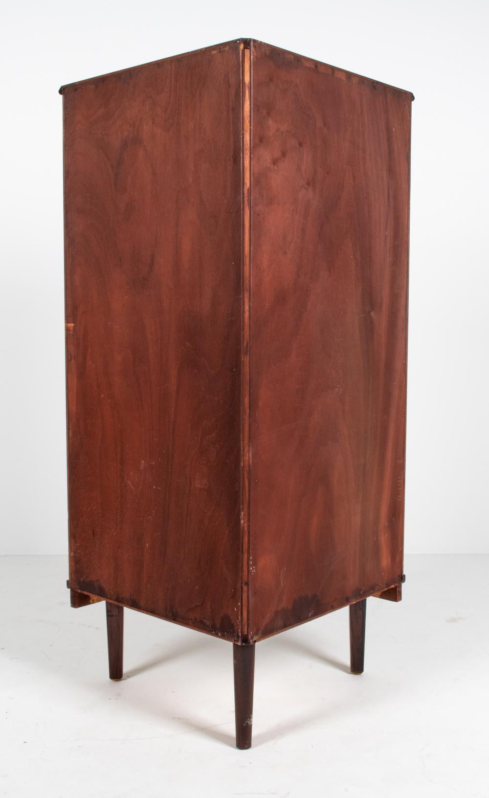 Danish Rosewood Corner Cabinet, c. 1980's For Sale 5