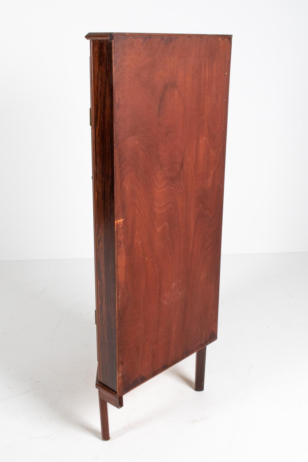 Danish Rosewood Corner Cabinet, c. 1980's For Sale 2