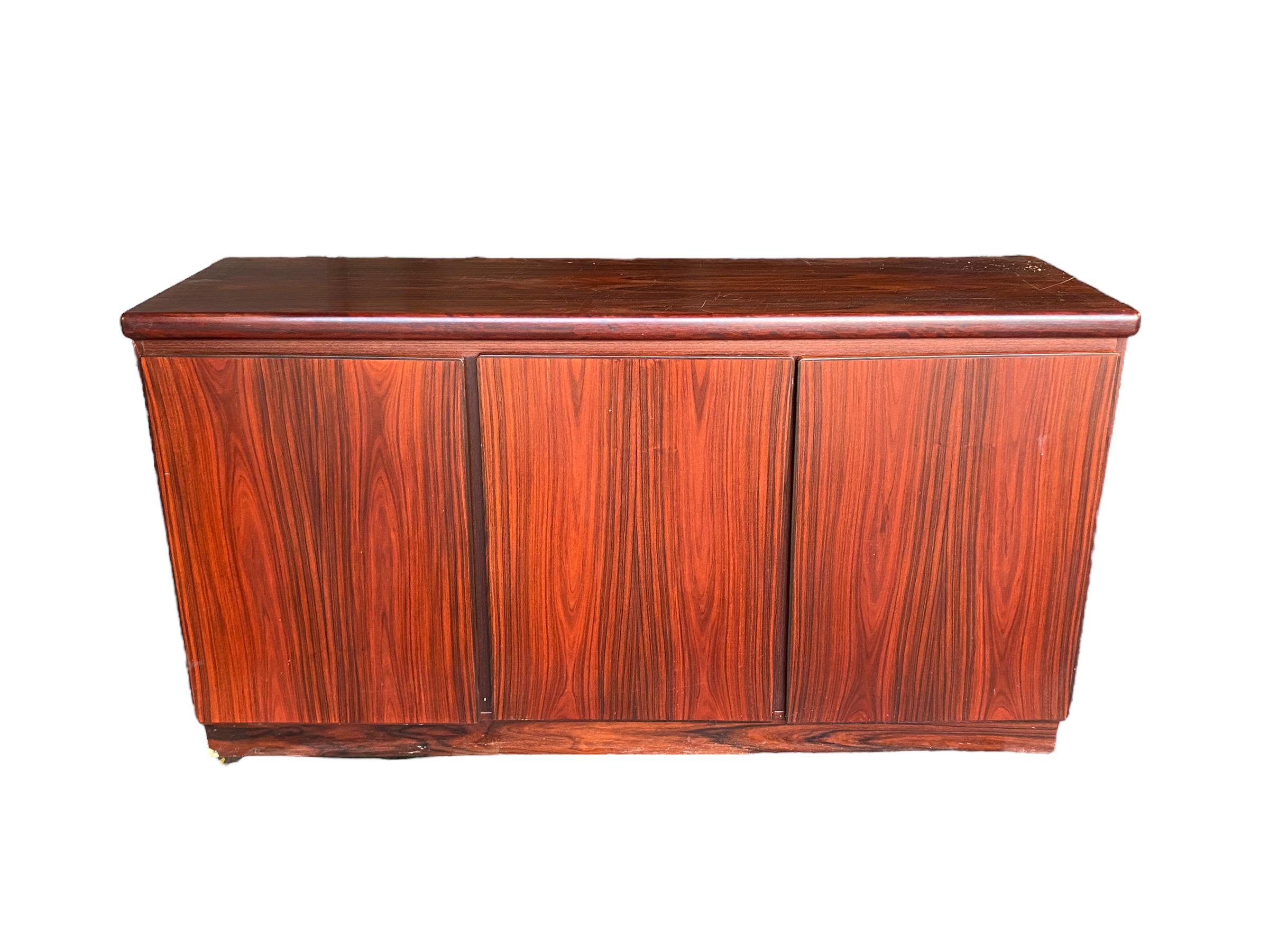 Danish Rosewood Credenza by Rasmus For Sale 6
