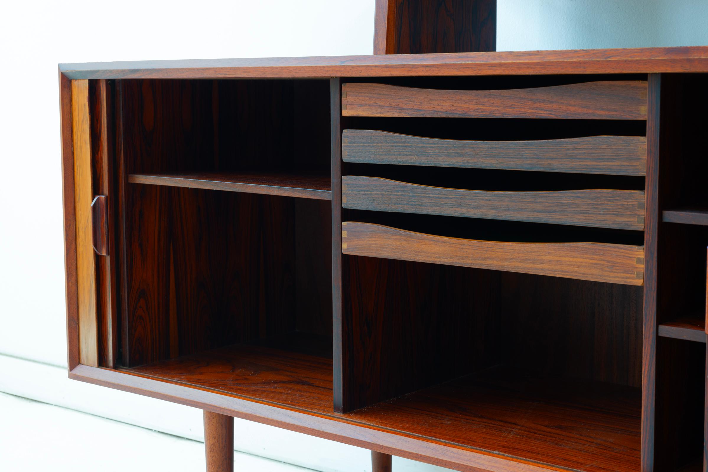 Danish Rosewood Credenza by Svend Aage Larsen for Faarup Mobelfabrik For Sale 11