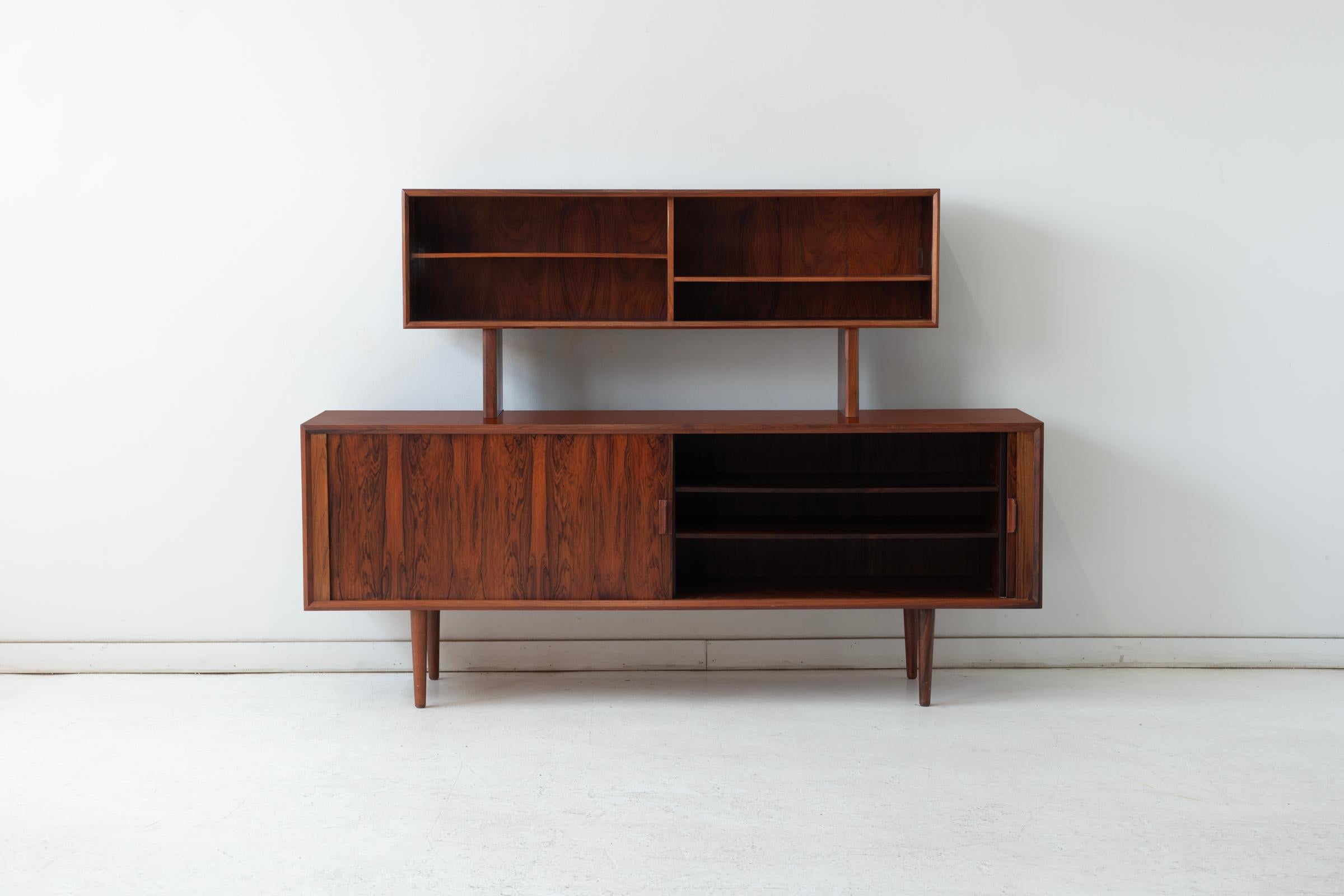 Danish Rosewood Credenza by Svend Aage Larsen for Faarup Mobelfabrik For Sale 1