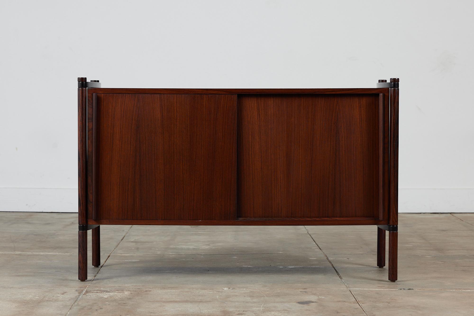 Danish Rosewood Credenza In Excellent Condition In Los Angeles, CA