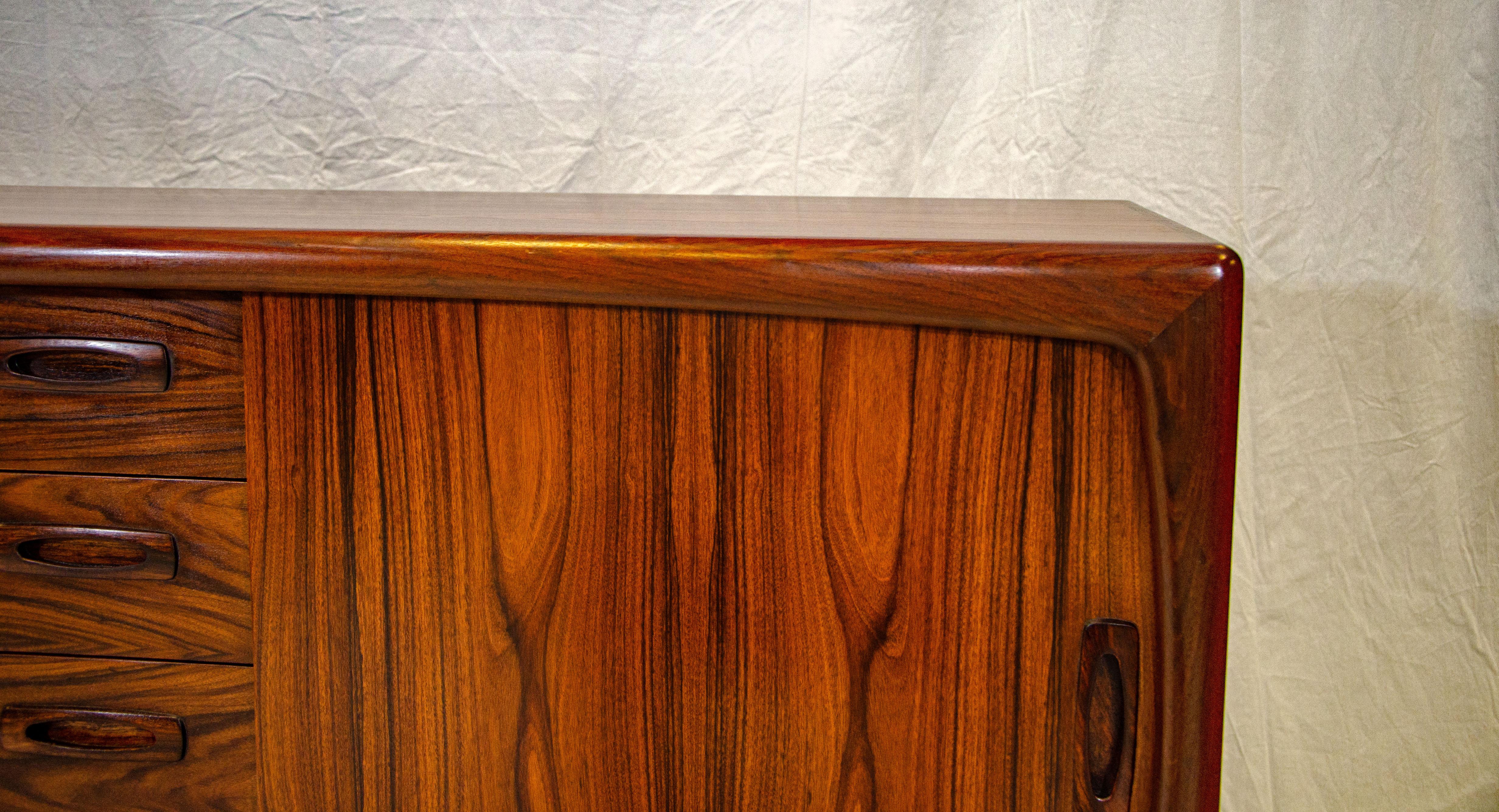 Danish Rosewood Credenza, H. P. Hansen 8