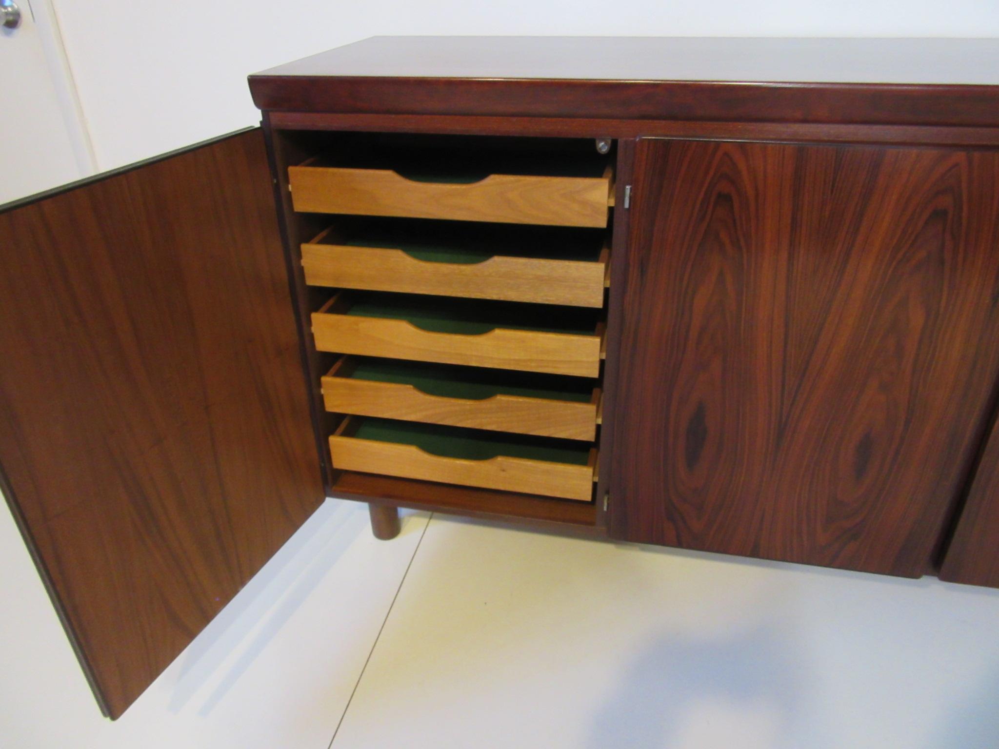 20th Century Danish Rosewood Credenza or Server for Skovby