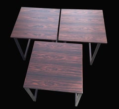 Danish Rosewood 'Cube' Nest of Three Tables by Kai Kristiansen for Vildbjerg