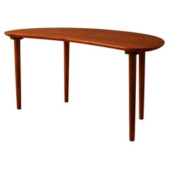 Danish Rosewood Curved Low Console Table