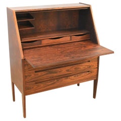 Vintage Danish Rosewood Desk/ Bureau/ Secretaire by Nils Jonsson for Møbelfabrik, 1960s