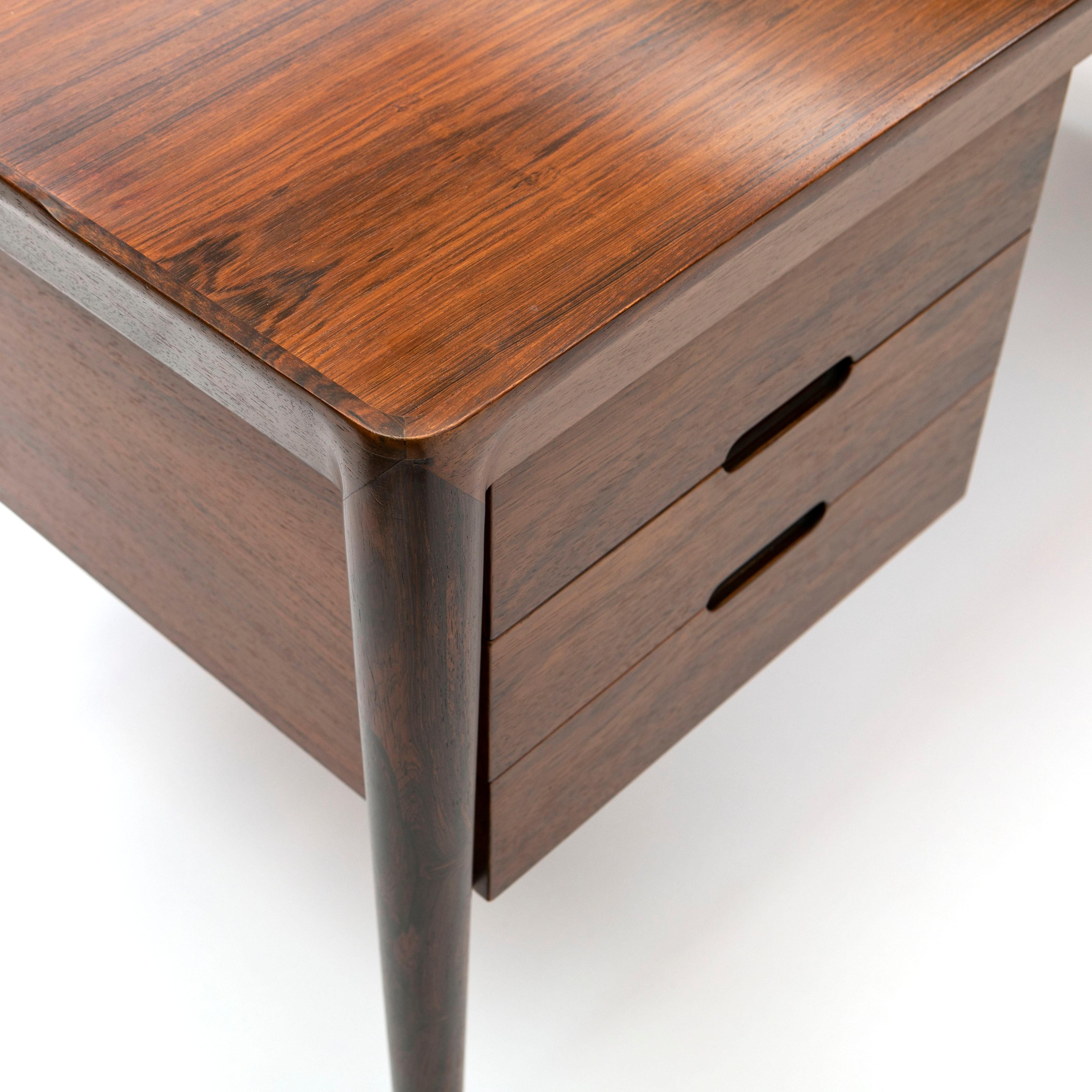 Danish Rosewood Desk by Erik Riisager Hansen 1