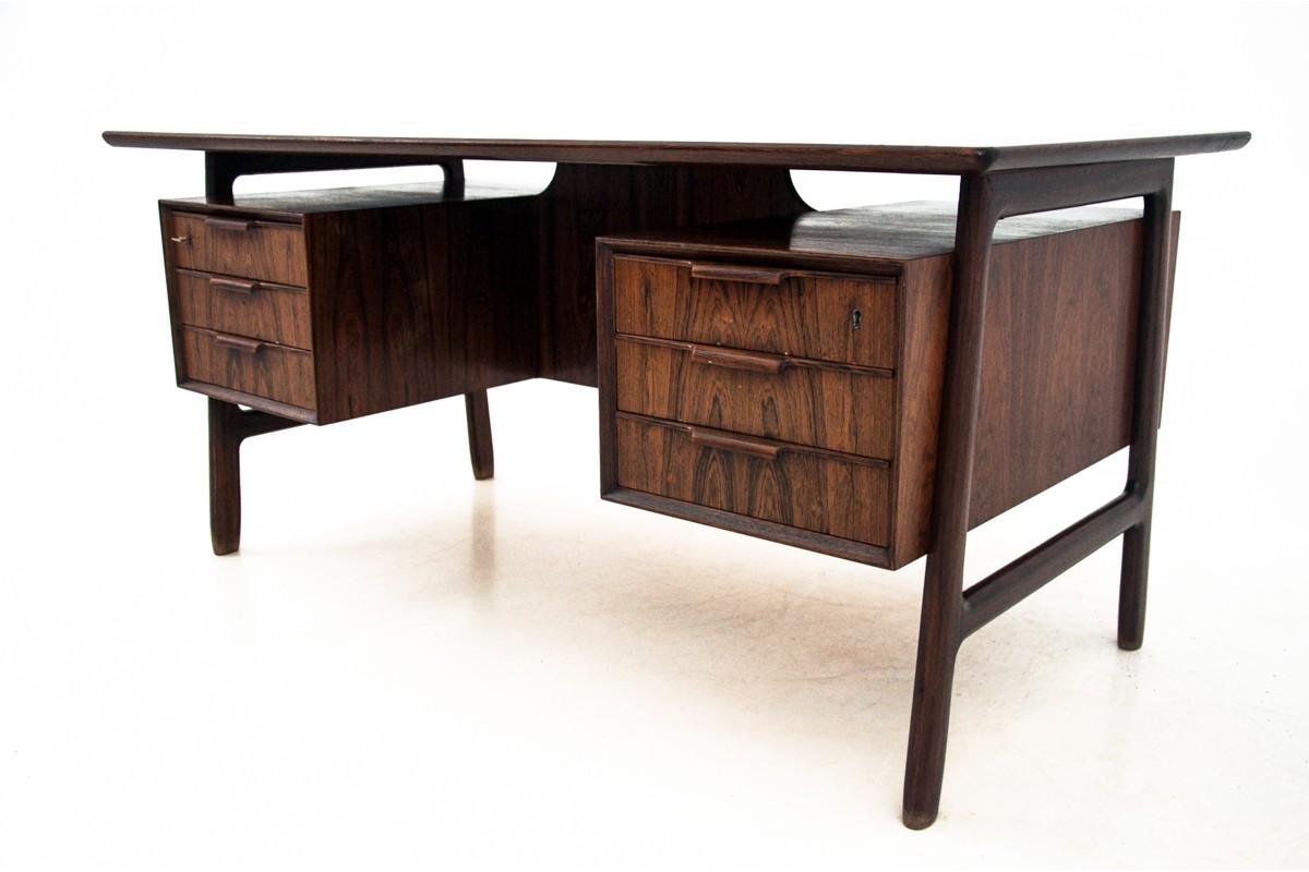 Mid-20th Century Danish Rosewood Desk by Gunni Omann
