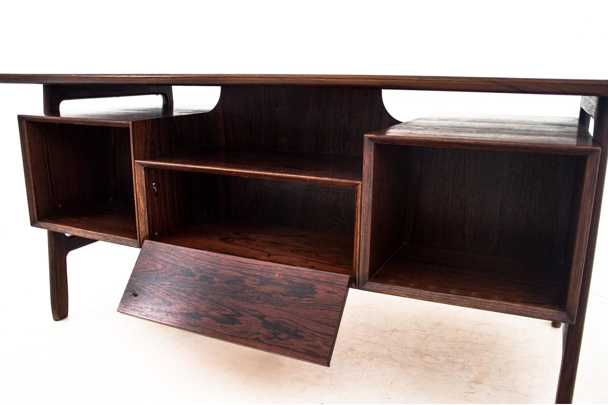 Danish Rosewood Desk by Gunni Omann 4