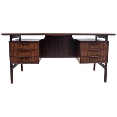 Danish Rosewood Desk by Gunni Omann