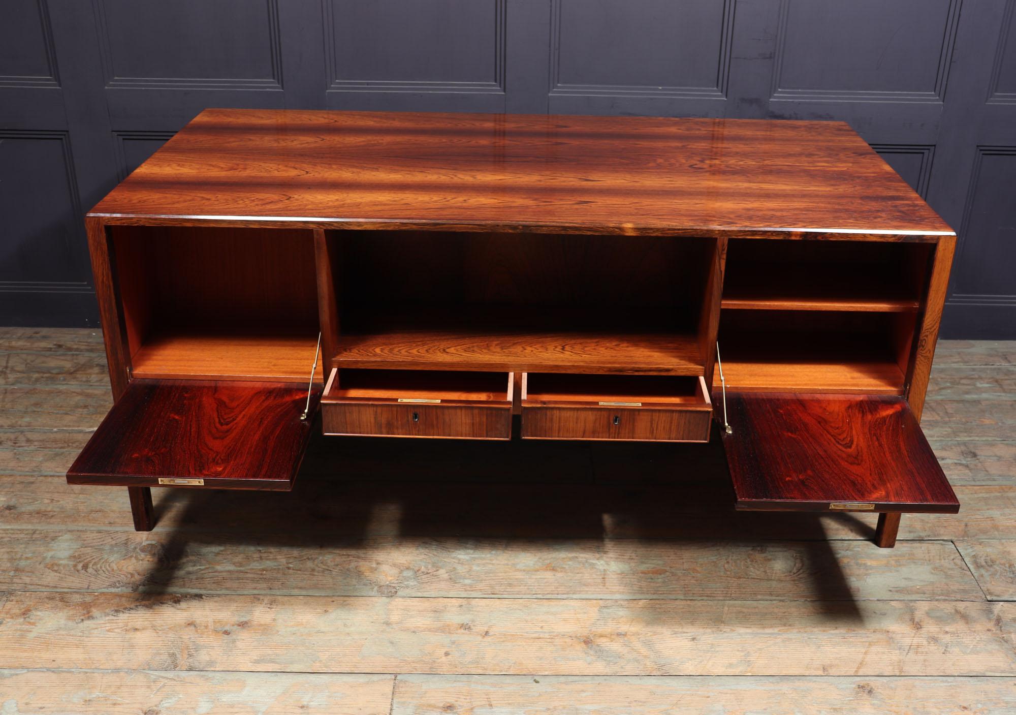Danish Rosewood Desk by Ole Wanscher 8