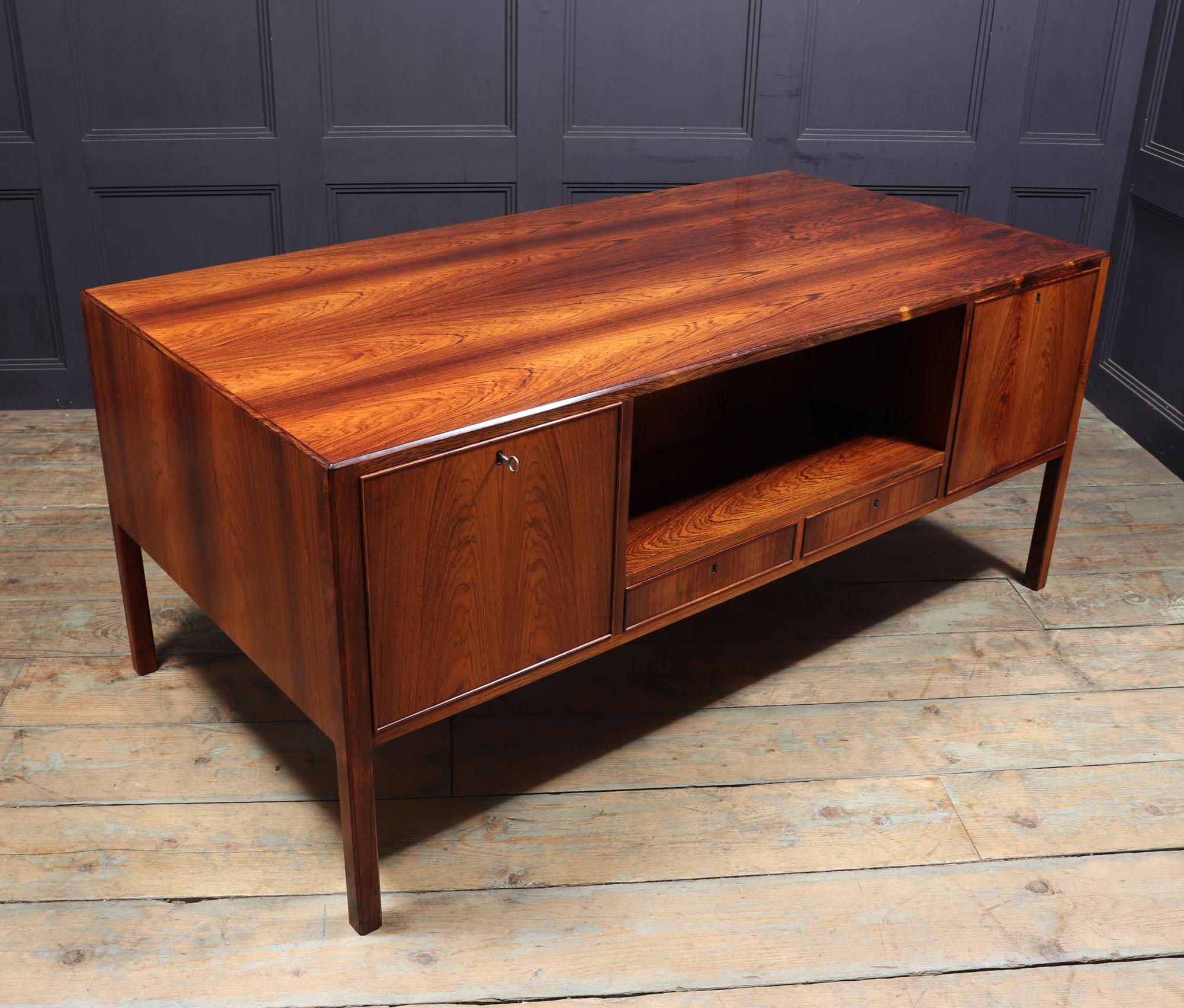 Danish Rosewood Desk by Ole Wanscher 9