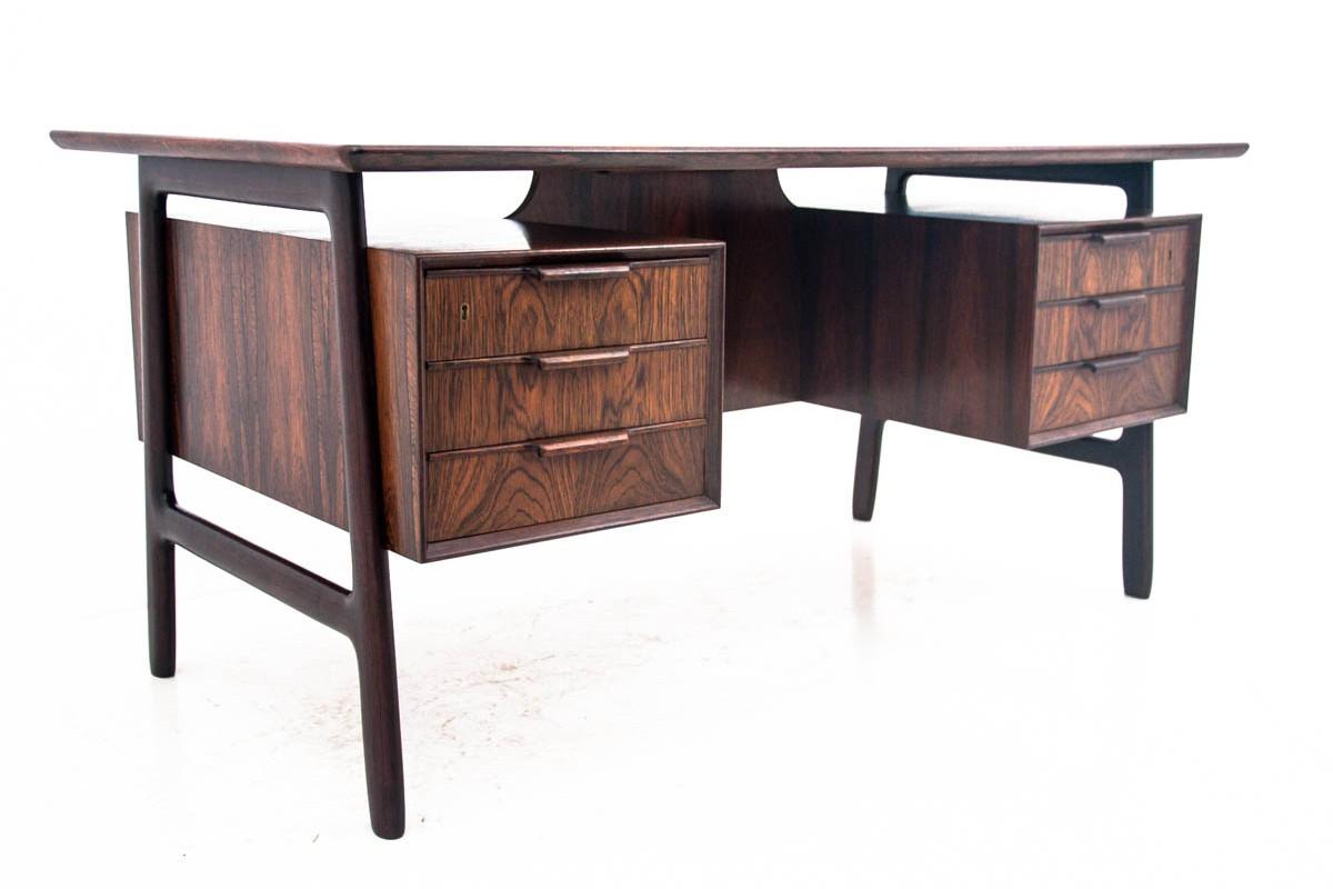 Mid-20th Century Danish Rosewood Desk by Omann Jun Møbelfabrik Model 75