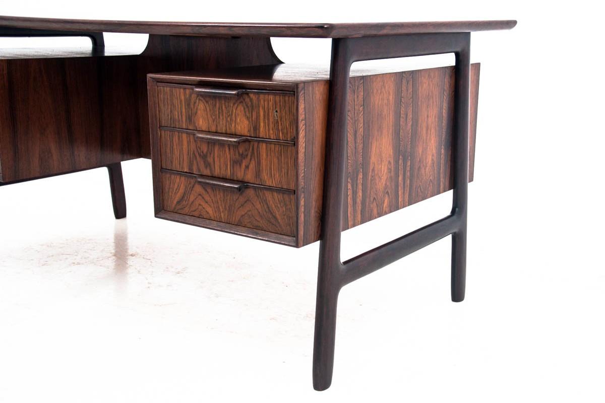 Danish Rosewood Desk by Omann Jun Møbelfabrik Model 75 2