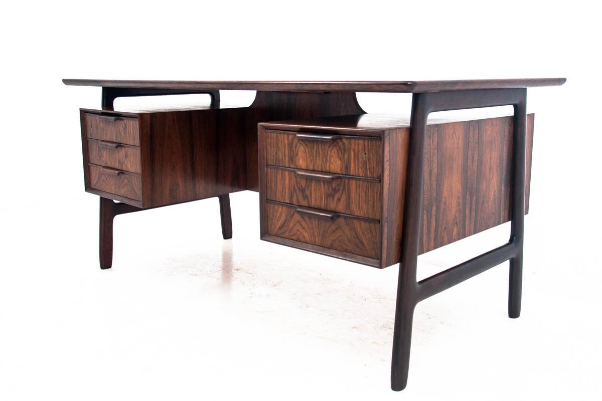 Danish Rosewood Desk by Omann Jun Møbelfabrik Model 75 3