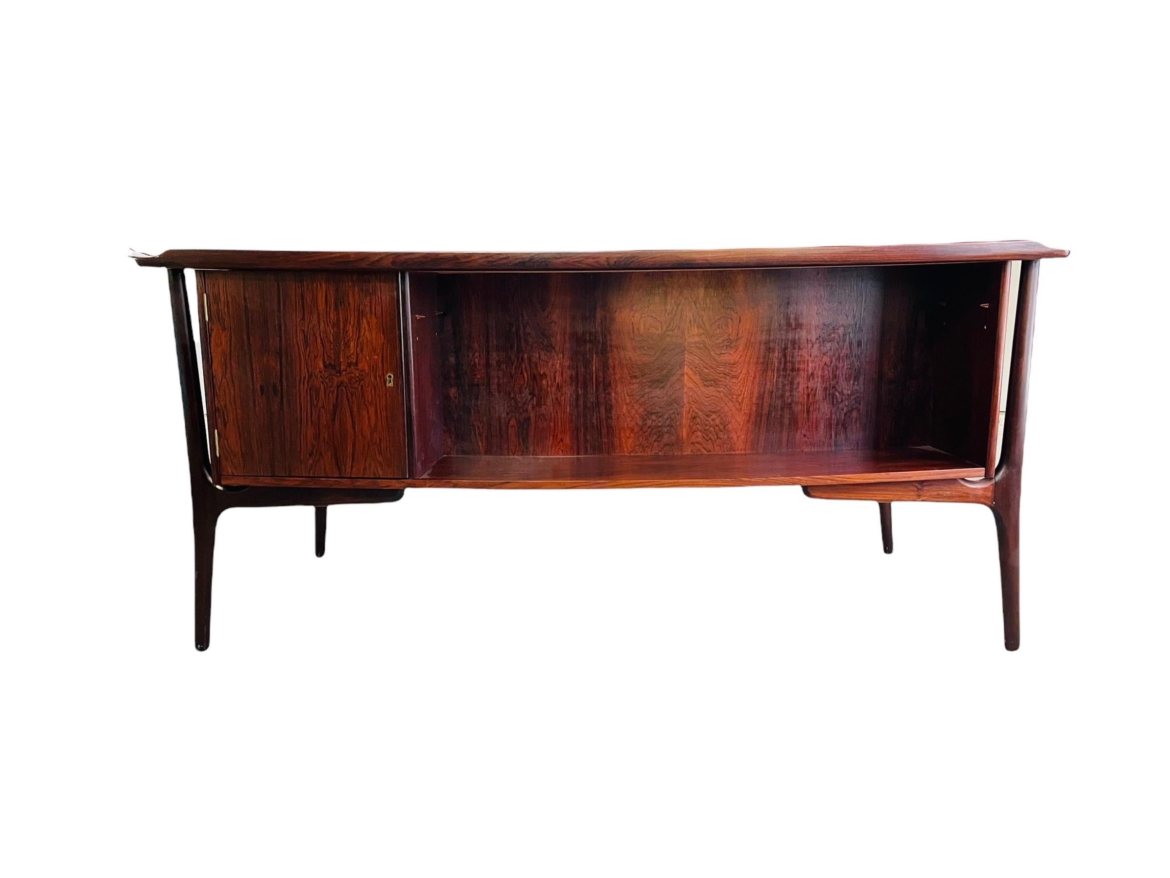 Danish Rosewood Desk by Svend Aage Madsen for H.P. Hansen 7