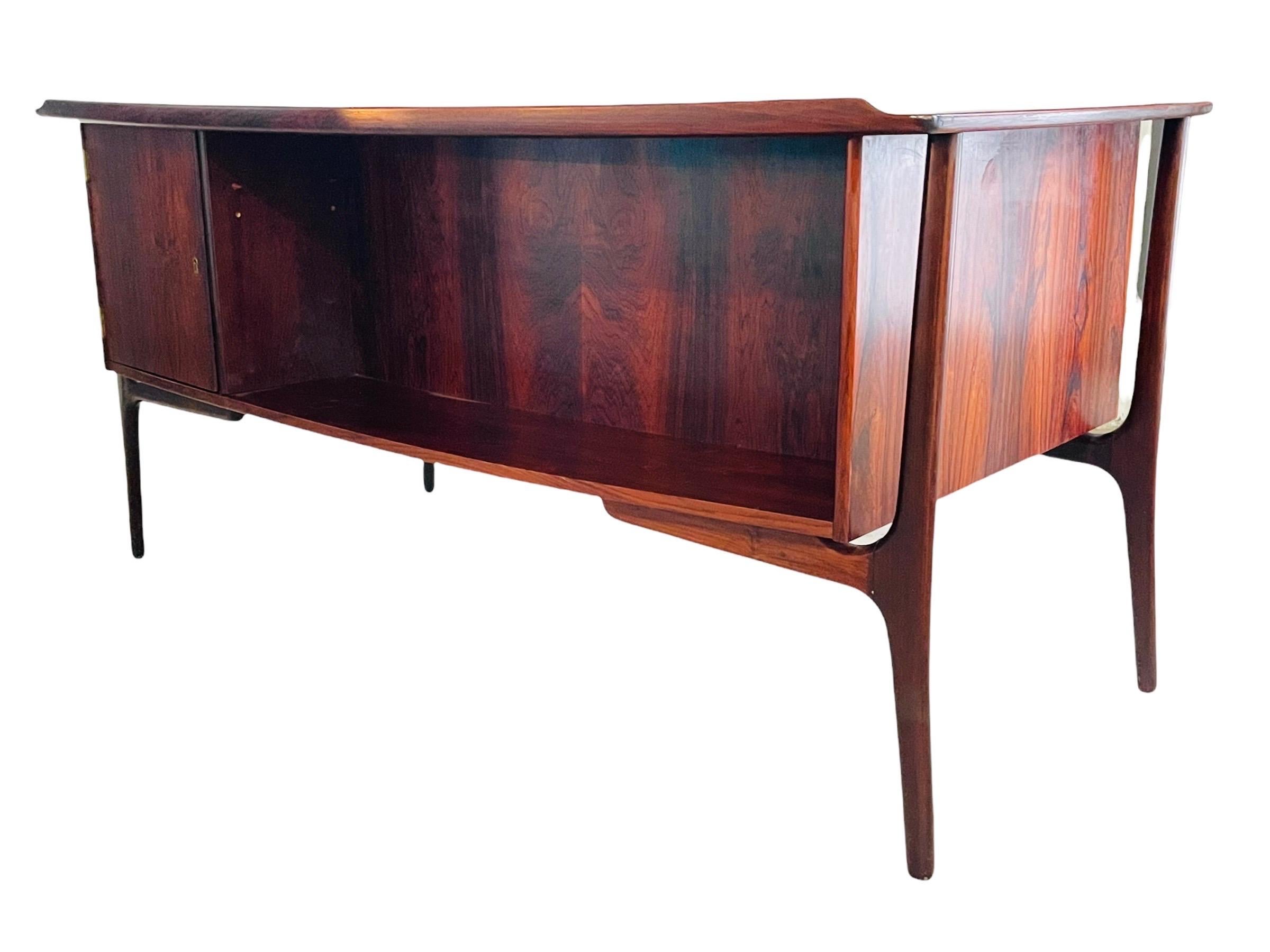 20th Century Danish Rosewood Desk by Svend Aage Madsen for H.P. Hansen
