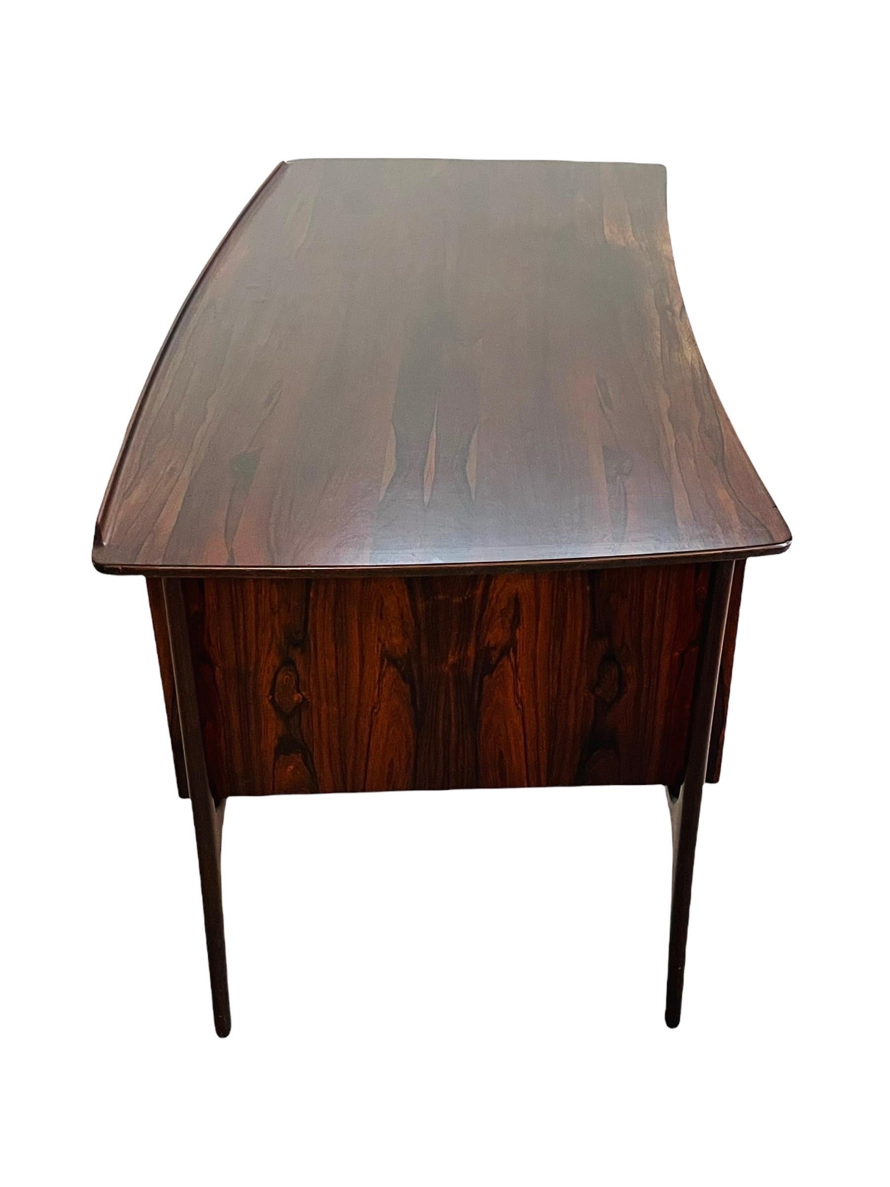 Danish Rosewood Desk by Svend Aage Madsen for H.P. Hansen 1