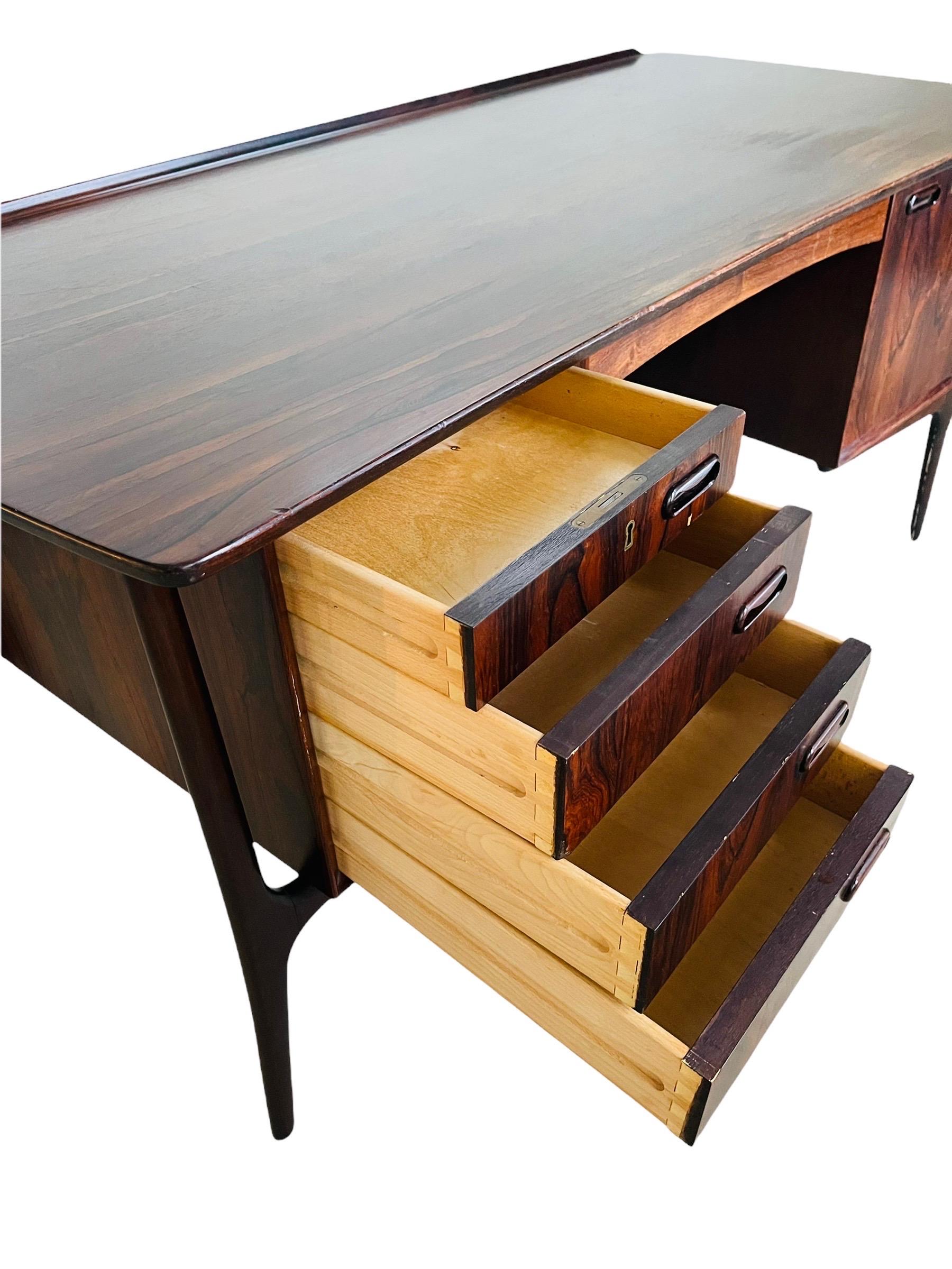 Danish Rosewood Desk by Svend Aage Madsen for H.P. Hansen 3