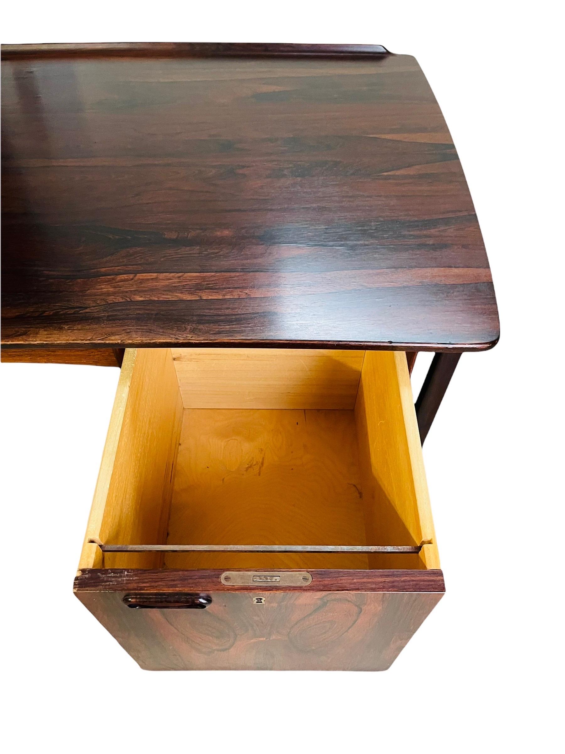 Danish Rosewood Desk by Svend Aage Madsen for H.P. Hansen 4