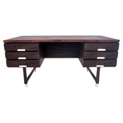 Bureau danois en bois de rose, design danois, années 1960