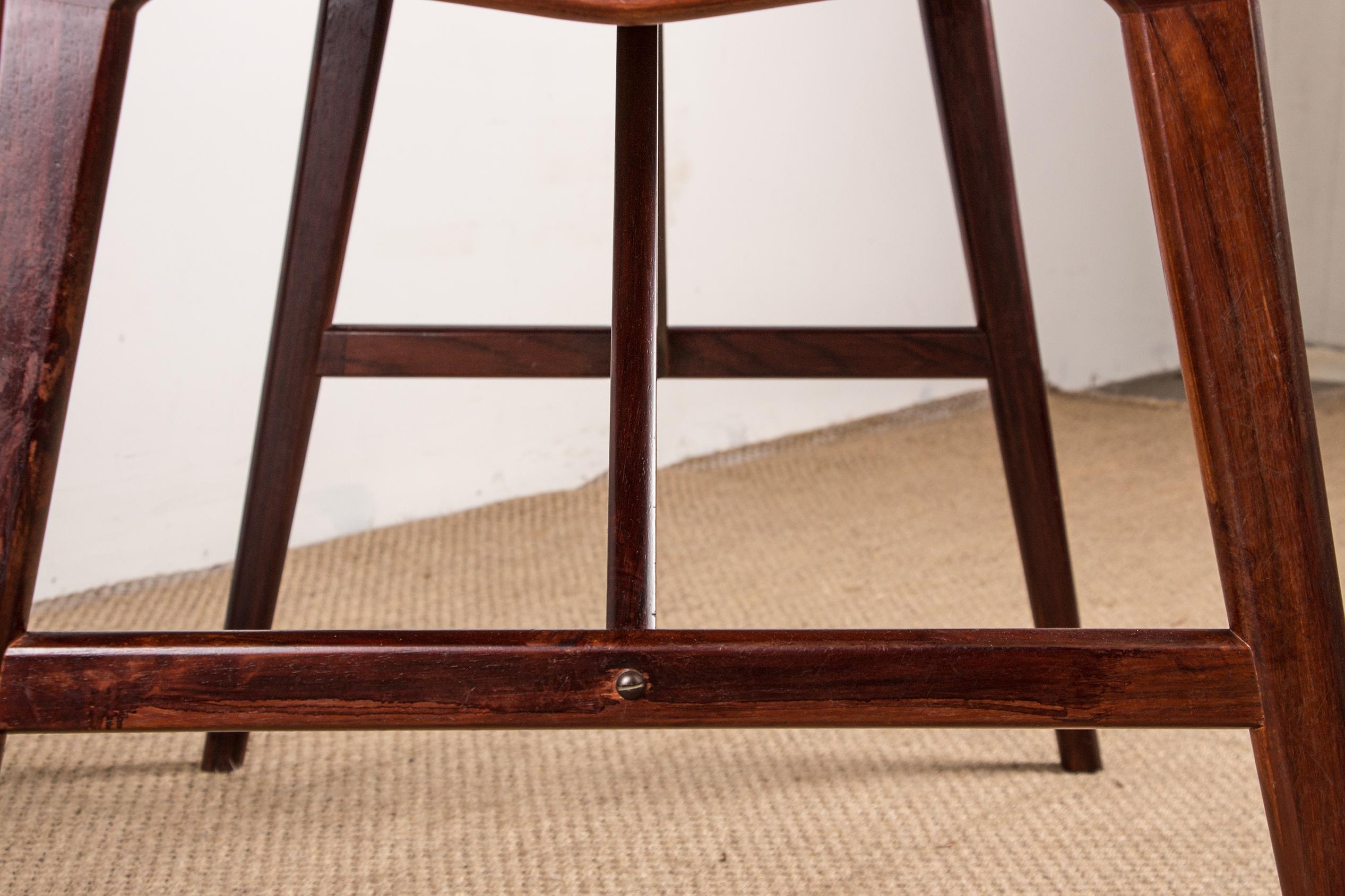 Escritorio danés de palisandro, modelo 56 de Arne Wahl Iversen para Vinde Mobelfabrik 1960. en venta 6