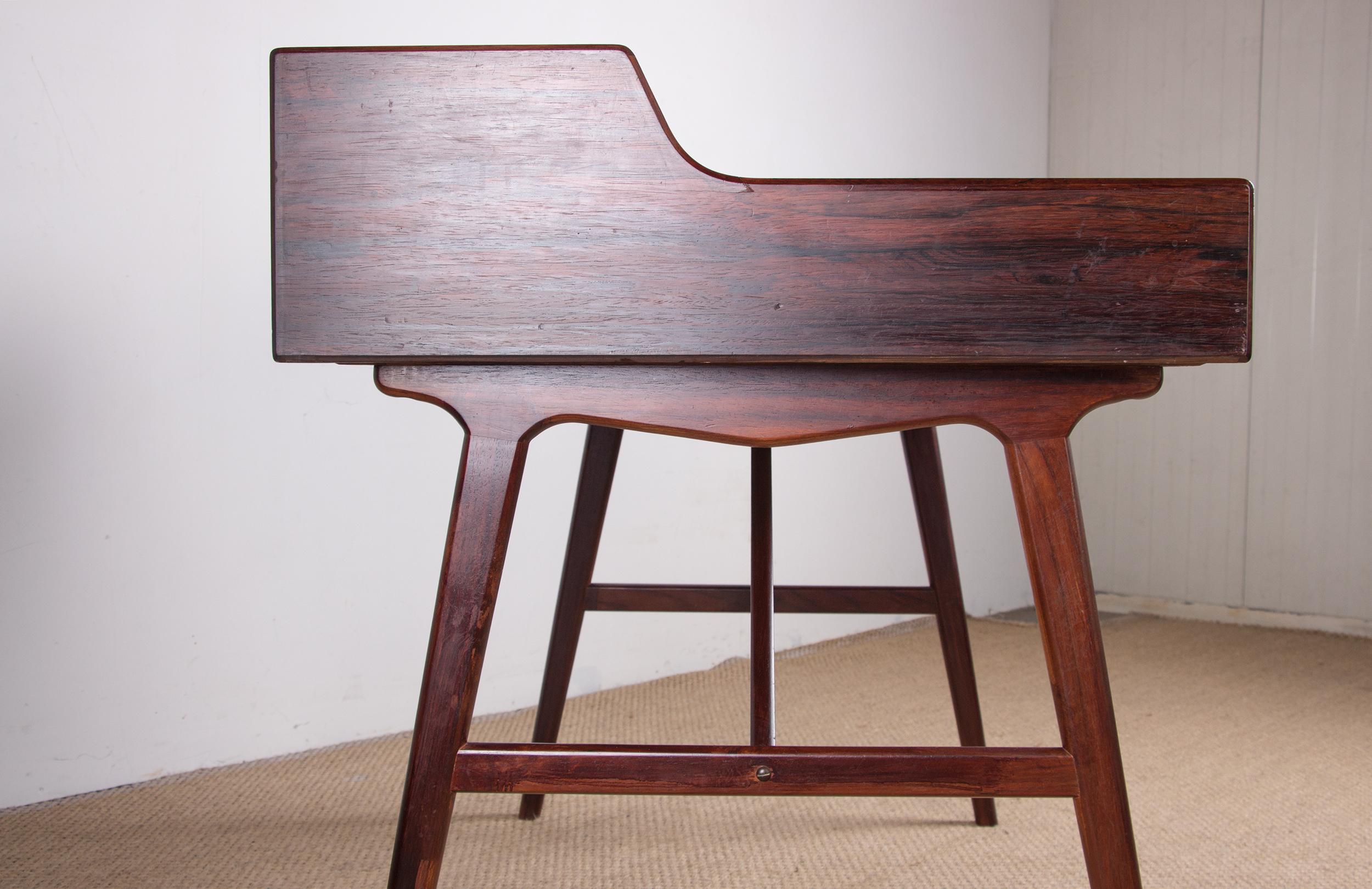 Danish Rosewood Desk, Model 56 by Arne Wahl Iversen for Vinde Mobelfabrik, 1960 For Sale 9