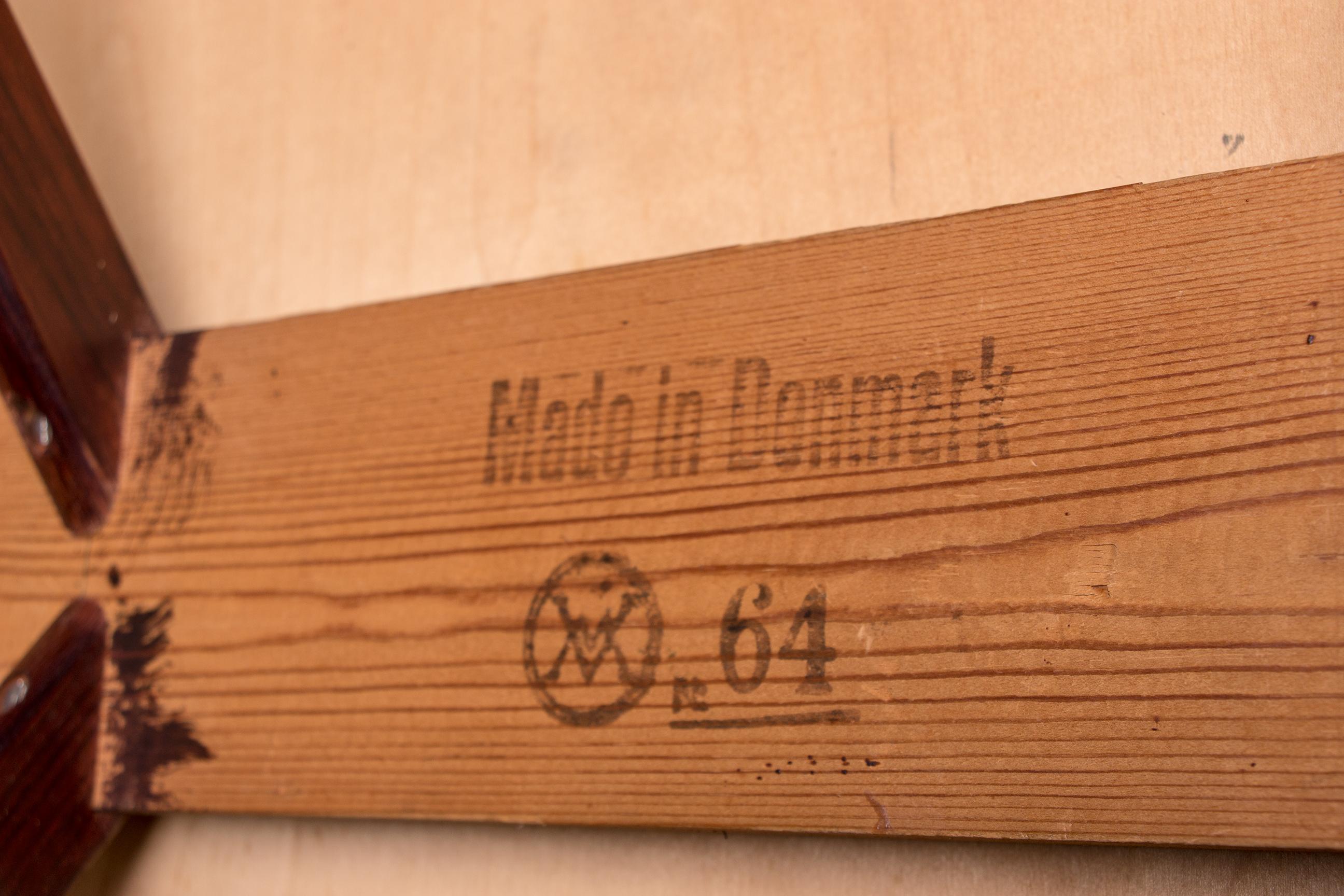 Escritorio danés de palisandro, modelo 56 de Arne Wahl Iversen para Vinde Mobelfabrik 1960. en venta 12