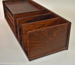 Danish Rosewood Desk Top Organizer by George Petersens