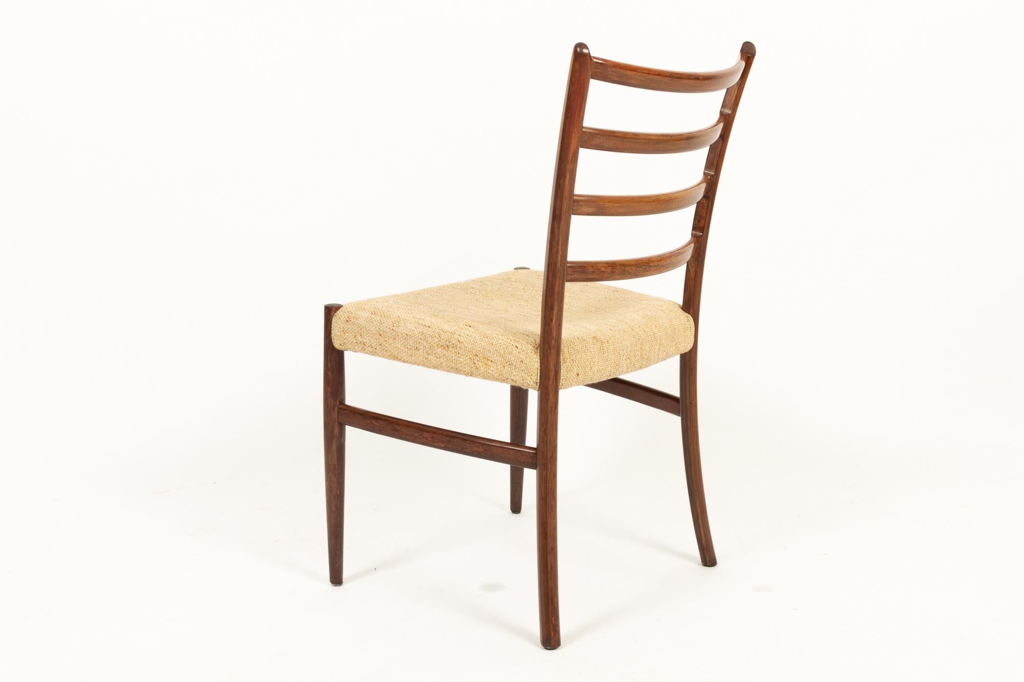 Mid-20th Century Danish Rosewood Dining Chairs by Schou Andersen 1960s Set of 6