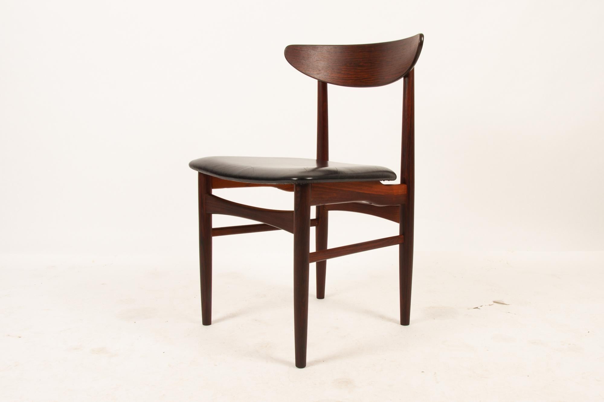 Danish Rosewood Dining Chairs by Skovby Møbelfabrik 1960s Set of 8 6